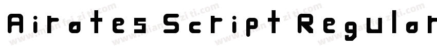 Airates Script Regular字体转换